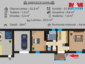 Prodej rodinného domu, Rašovice - Jindice, 92 m2