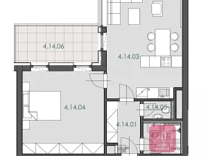 Pronájem bytu 2+kk, Mokrá-Horákov, 55 m2