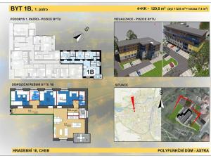 Prodej bytu 4+kk, Cheb, Hradební, 113 m2