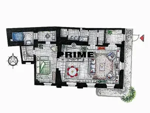 Pronájem bytu 2+kk, Praha - Malá Strana, Vlašská, 92 m2