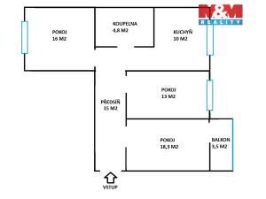 Prodej bytu 3+1, Nový Jičín - Loučka, Na Lani, 80 m2