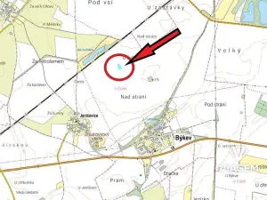 Prodej podílu pole, Býkev, 500 m2