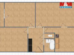 Prodej bytu 3+1, Jaroměř - Pražské Předměstí, Na Zavadilce, 61 m2