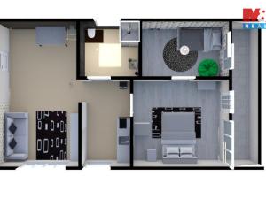 Pronájem bytu 3+1, Libušín, Kladenská, 65 m2