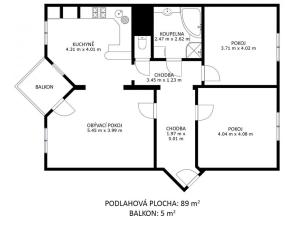 Pronájem bytu 3+kk, Moravské Budějovice, Na Výsluní, 88 m2