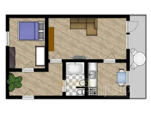 Prodej bytu 2+1, Bílina, Aléská, 48 m2