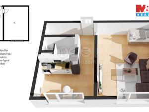 Prodej bytu 1+1, Hradec Králové - Nový Hradec Králové, Jana Masaryka, 34 m2