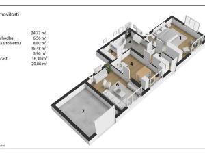 Prodej rodinného domu, Žlebské Chvalovice, 76 m2