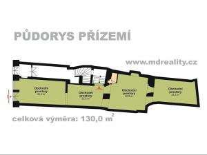 Pronájem obchodního prostoru, Jihlava, Masarykovo náměstí, 231 m2