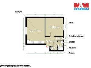 Prodej bytu 2+kk, Přehýšov, 48 m2