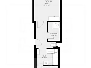 Pronájem bytu 2+1, Praha - Holešovice, Dělnická, 44 m2