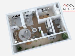 Prodej bytu 1+kk, Praha - Zličín, Sazovická, 37 m2