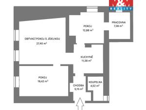 Prodej bytu 4+kk, Olomouc - Chválkovice, Selské nám., 88 m2