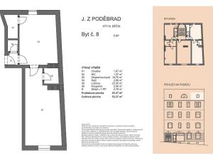 Prodej bytu 2+kk, Děčín - Děčín VI-Letná, J. z Poděbrad, 53 m2