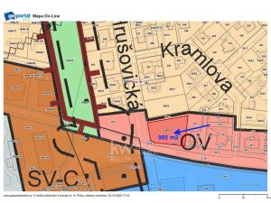 Prodej komerčního pozemku, Praha - Kbely, Toužimská, 985 m2