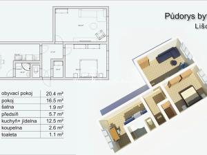 Prodej bytu 2+1, Lišov, Čechova, 63 m2