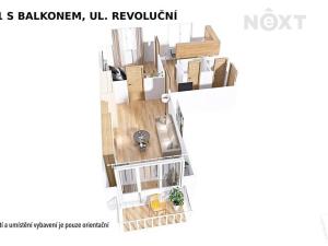 Prodej bytu 2+1, Šumperk, Revoluční, 55 m2