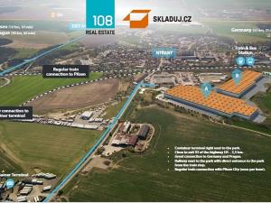 Pronájem skladu, Úherce, 3000 m2