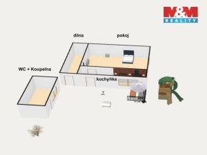 Prodej zahrady, Hořice, 732 m2