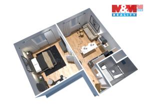 Pronájem bytu 1+1, Žatec, Černobýla, 35 m2