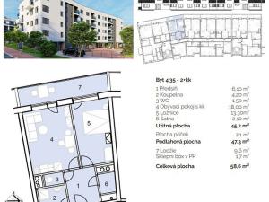 Prodej bytu 2+kk, Hustopeče, Alejní, 58 m2