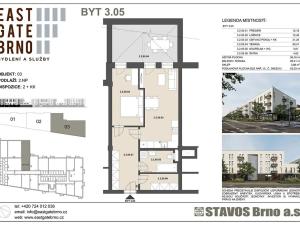 Prodej bytu 2+kk, Brno, 56 m2