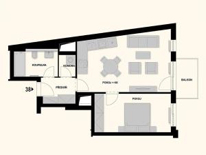 Prodej bytu 2+kk, Praha - Nusle, Maroldova, 57 m2