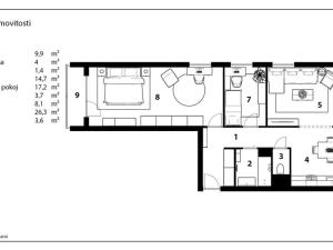 Prodej bytu 3+kk, Hradec Králové, třída Edvarda Beneše, 90 m2