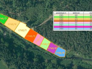 Prodej pole, Kaplice - Blansko, 843 m2