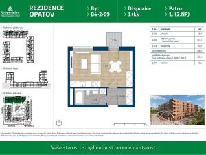 Pronájem bytu 1+kk, Praha - Chodov, Líbalova, 32 m2