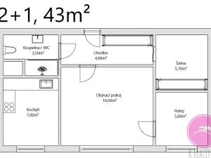 Prodej bytu 2+1, Olomouc, Rožňavská, 43 m2