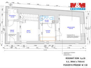 Prodej rodinného domu, Těšovice - Běleč, 88 m2