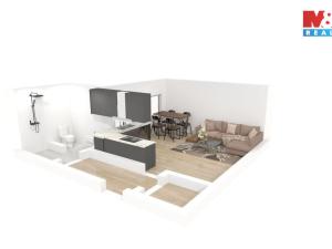 Pronájem bytu 1+kk, Plzeň - Jižní Předměstí, Němejcova, 33 m2