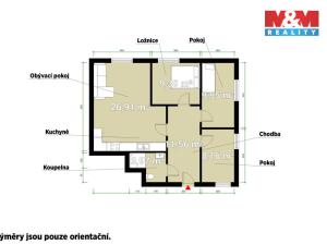 Pronájem bytu 4+kk, Plzeň - Lhota, Kolem Zahrad, 68 m2