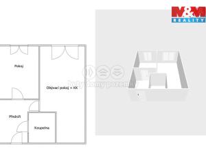 Pronájem bytu 2+kk, Říčany, Vančurova, 45 m2