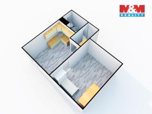 Pronájem bytu 1+1, Děčín - Děčín VI-Letná, Školní, 35 m2