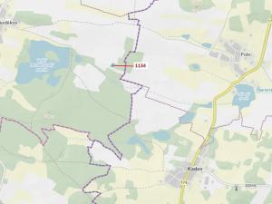 Dražba lesa, Hradiště, 1083 m2