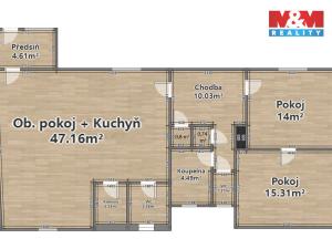 Pronájem bytu 3+kk, Čečovice, 104 m2