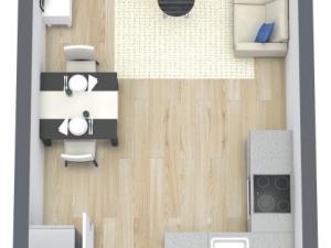 Pronájem bytu 1+kk, Zlín, Nad Stráněmi, 33 m2