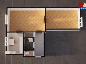 Prodej bytu 2+1, Rumburk - Rumburk 1, Třída 9. května, 48 m2