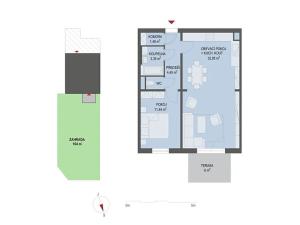 Prodej bytu 2+kk, Nehvizdy, 55 m2