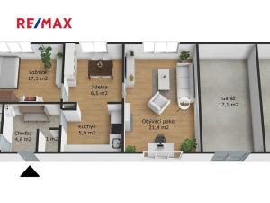 Prodej rodinného domu, Malešov, 78 m2