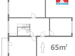Prodej bytu 3+1, Klášterec nad Ohří, Na Vyhlídce, 65 m2
