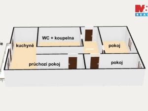 Pronájem bytu 3+1, Týniště nad Orlicí, Okružní, 70 m2
