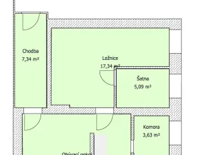 Pronájem bytu 2+kk, Dolní Branná, 65 m2