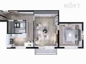 Prodej bytu 2+1, Přerov, bří Hovůrkových, 50 m2