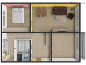 Pronájem bytu 3+1, Zlín, Mlýnská, 68 m2