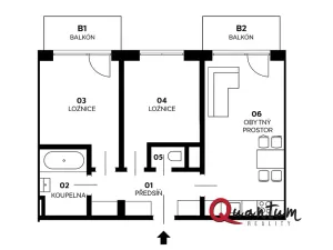 Prodej bytu 3+kk, Praha - Michle, Na líše, 63 m2