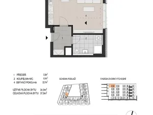 Prodej bytu 1+kk, Plzeň, 38 m2