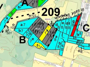 Dražba lesa, Vracov, 2231 m2